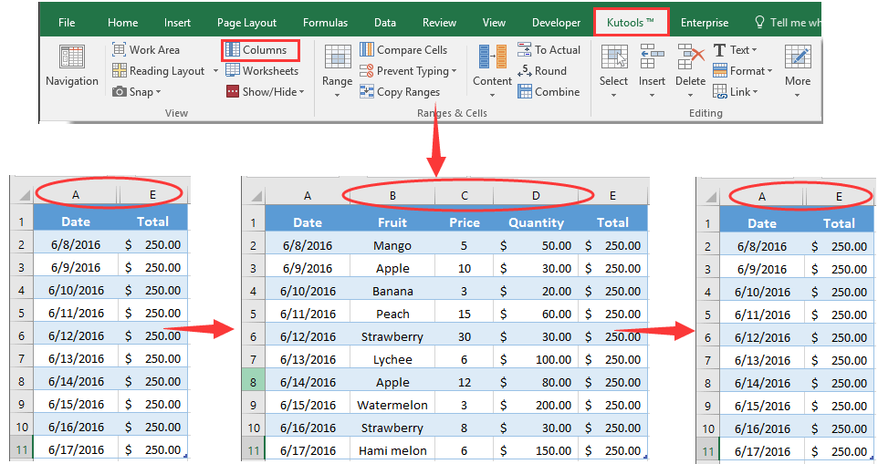 how-to-hide-or-unhide-columns-based-on-drop-down-list-selection-in