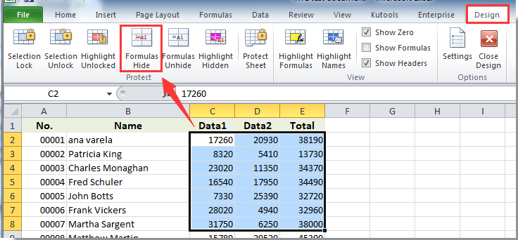 How To Hide Formula Bar Contents In Excel 6823