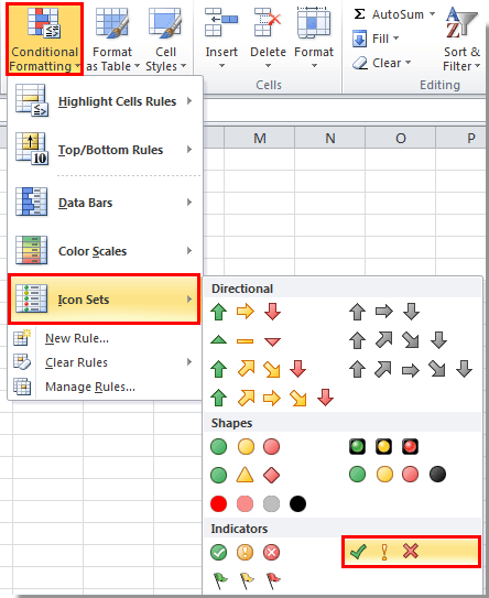 How To Use Icon Sets To Highlight Values In Conditional Formatting In Excel