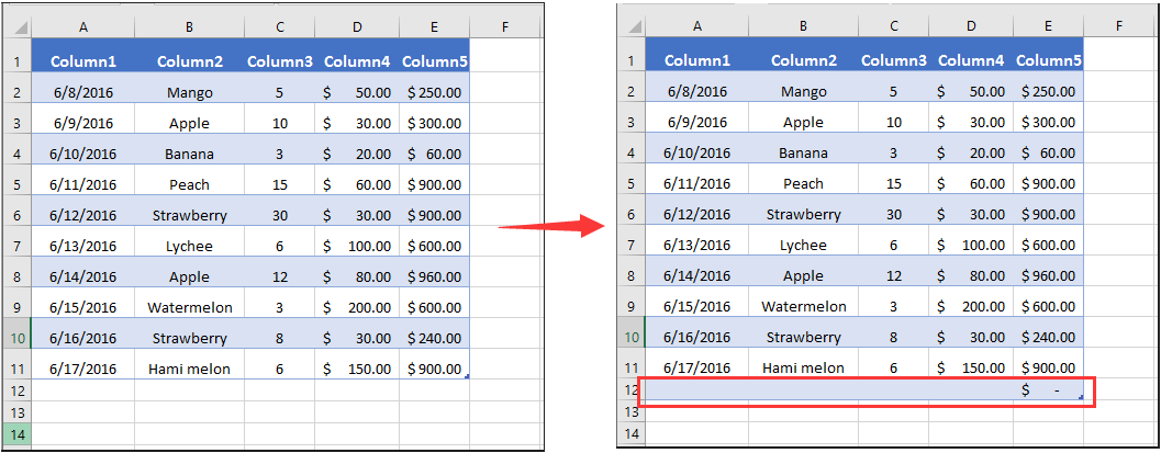 Стандартному excel