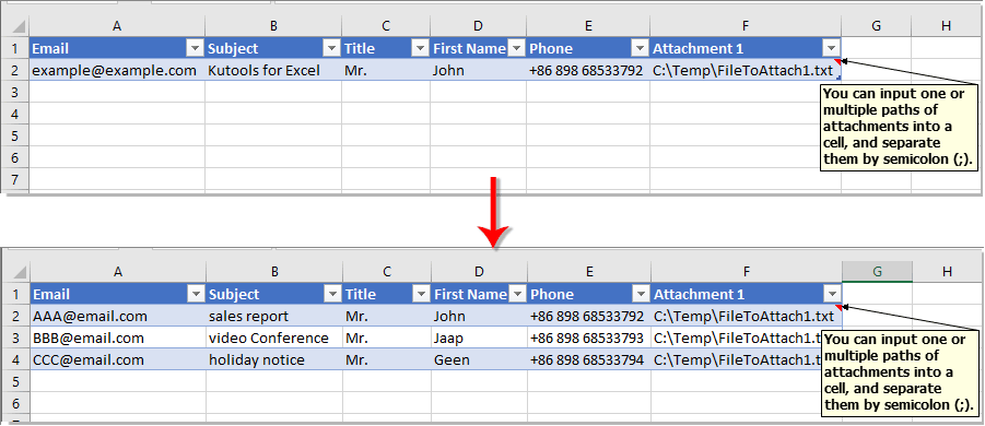 Excel Mailing List Template   Doc Mailing List Template 3 