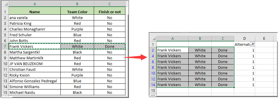 How To Paste Data In Alternate Blank Rows In Excel 5375