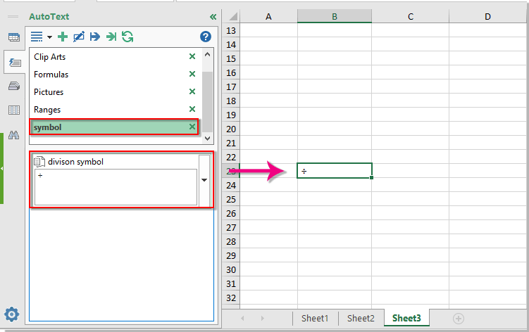 excel symbols and formula