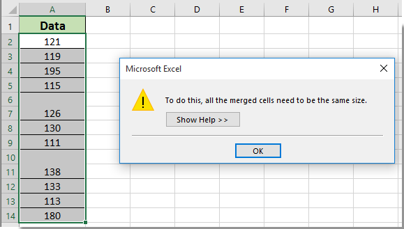 merging cells in excel 2010