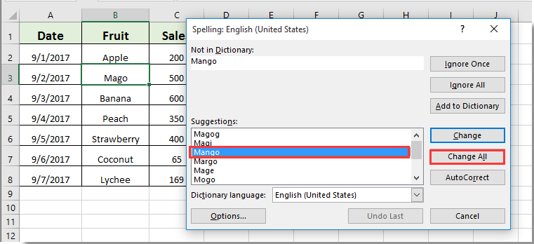 how to change microsoft spell check language