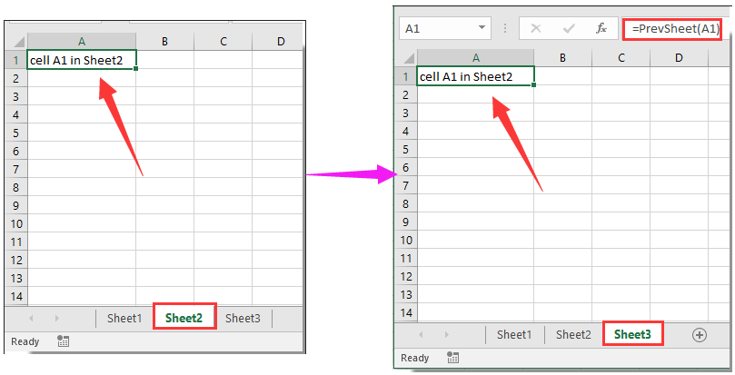 How to use/reference value from previous worksheet in Excel?