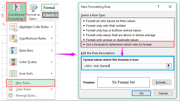 Wie Markieren Sie Zeilen Anhand Der Dropdown Liste In Excel 