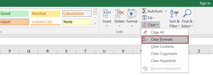 delete format text online