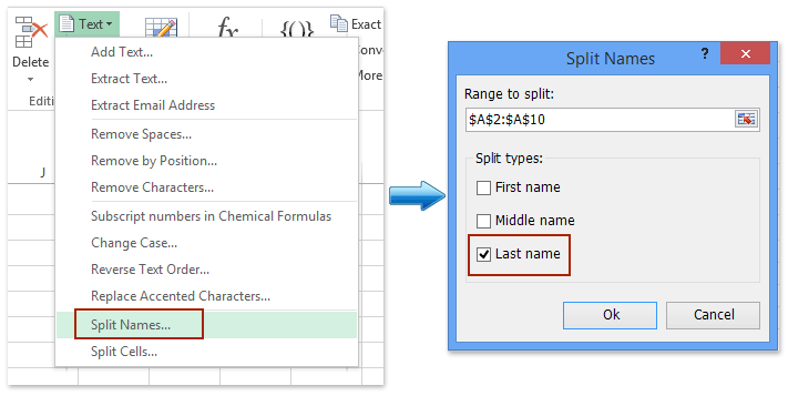 How To Sort Full Names By Last Name In Excel