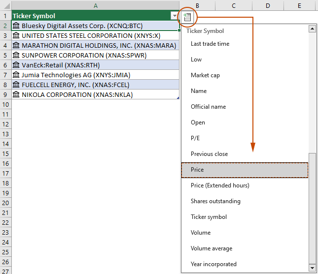 Get Real time Stock Data In Excel A Rich Data Types Guide