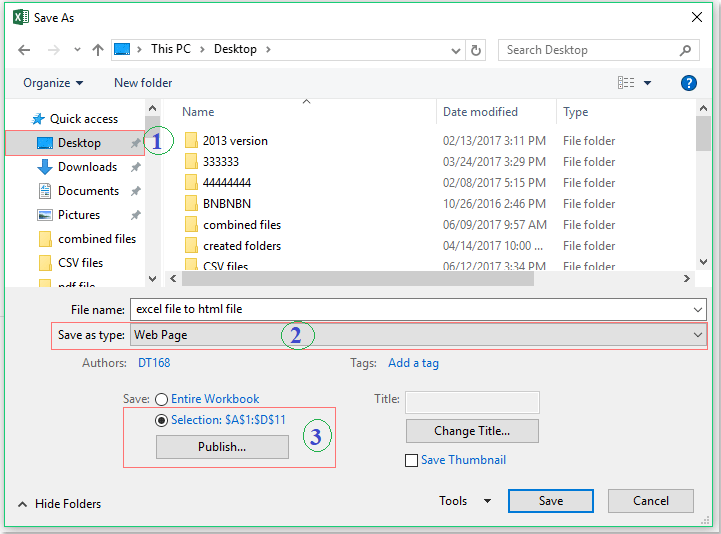 doc export data to html 1