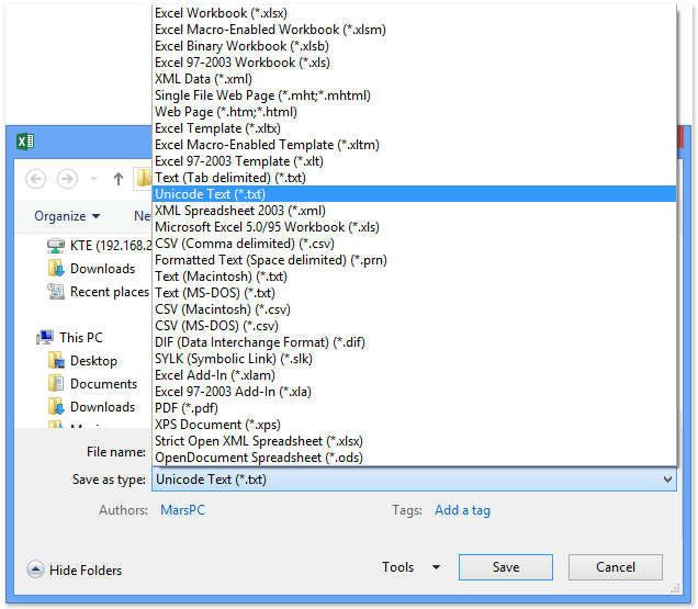 How to export Excel data (selection or sheets) to Text files in Excel?