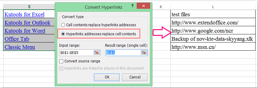 excel how from url hyperlink extract in to in to quickly all Excel? list How hyperlinks