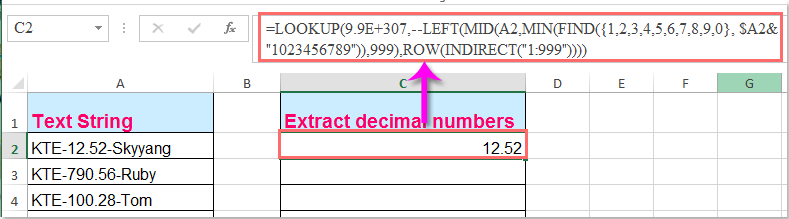 How To Extract Decimal Number From Text In Excel - Design Talk