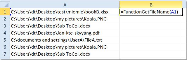 How To Quickly Extract Filename From Full Path In Excel