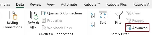 enable the advanced sort feature