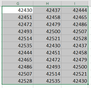 data di riempimento doc settimanale 13