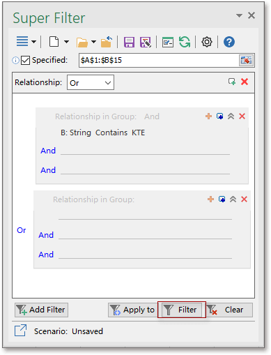doc kte filter by substring 4