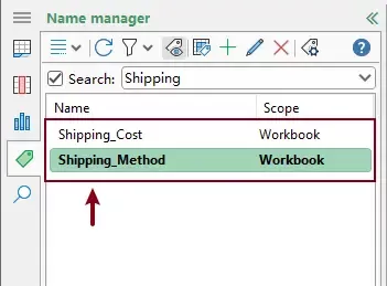 named ranges are searched out