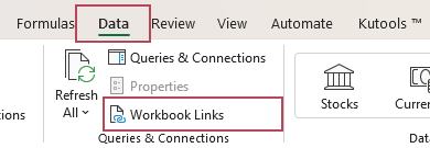 Click Workbook Links