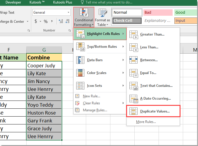 doc find duplicate names 5