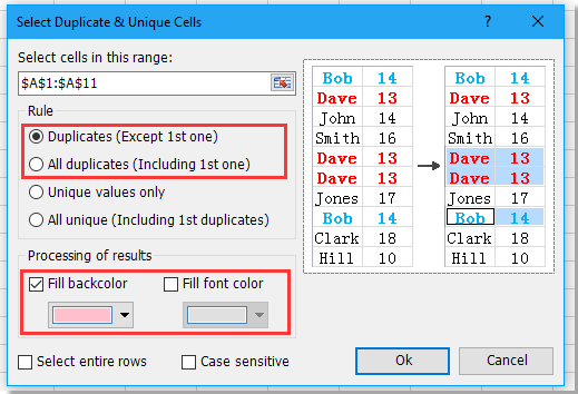 doc find duplicates 12