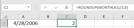 docは日付3から四半期を検索します