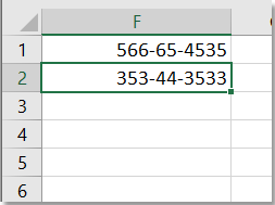 doc only allow ssn format 6