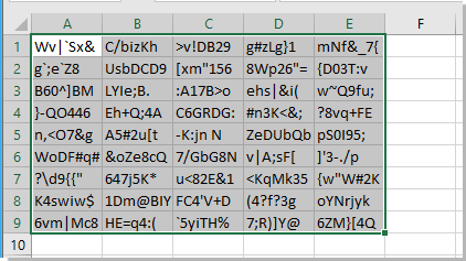 How To Generate Random Character Strings In A Range In Excel