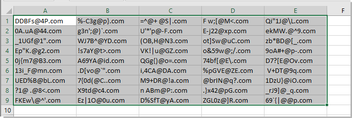 How To Generate Random Character Strings In A Range In Excel