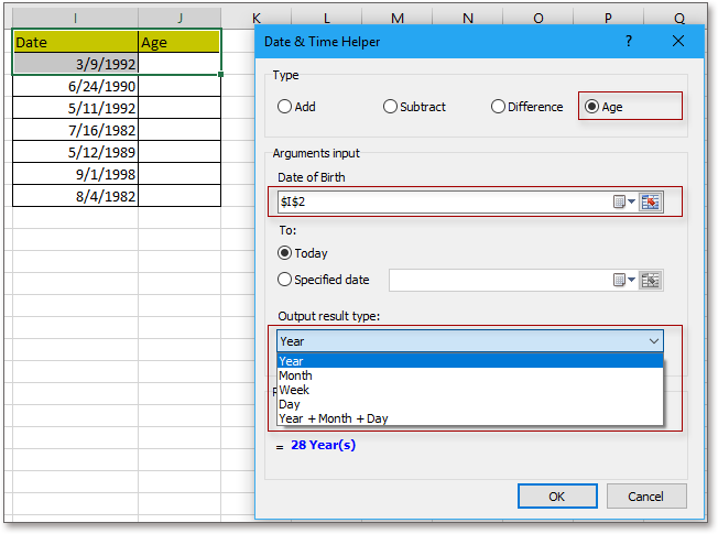 doc kutools дата і час помічник 2