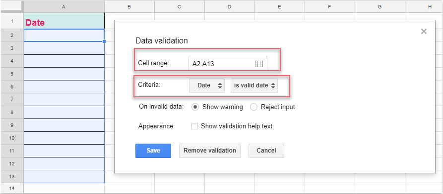 How To Insert Date Picker In Google Sheet