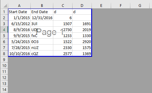 How To Quickly Grey Out All Unused Area In Excel