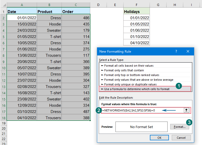 FÓRMULAS EXCEL IDENTIFICANDO FINAIS DE SEMANA/FERIADOS - Excel RAP10 