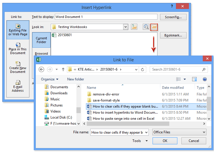 doc hyperlink to word documents 2