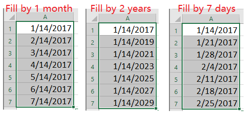 第1个月的文档递增日期