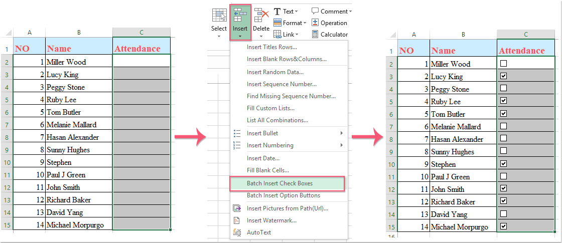 doc insert multiple checkboxes 10