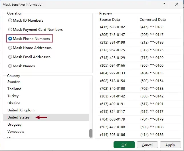 a screenshot of configuring the dialog box