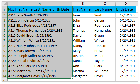 Merge And Combine Columns Without Losing Data In Excel