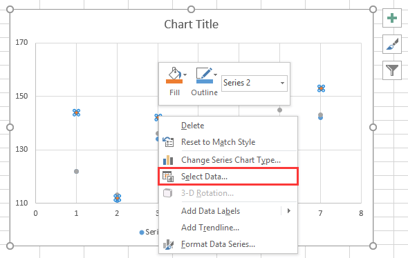 moving from one chart to the next in excel 1026 for mac