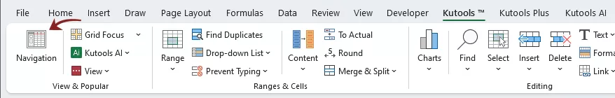 enable-kutools-navigation-pane