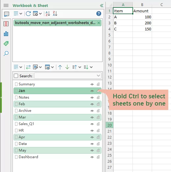 select-worksheets-in-pane