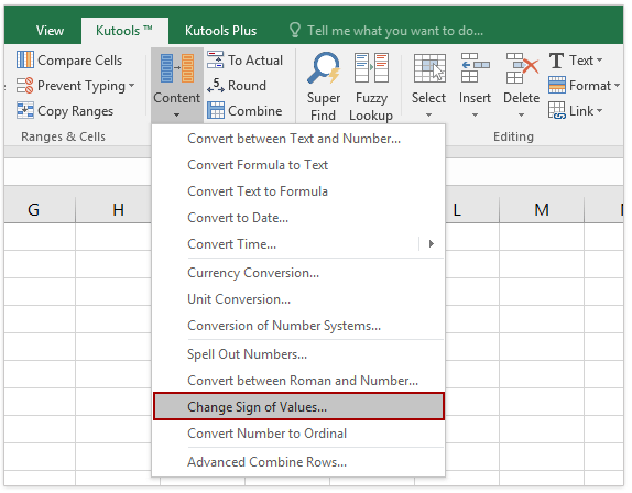 How to change negative numbers to positive in Excel?