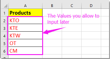 doc only allow certain value input 1