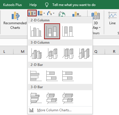 2d Stacked Column Chart Excel