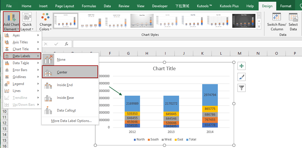 Column Chart Excel 2013