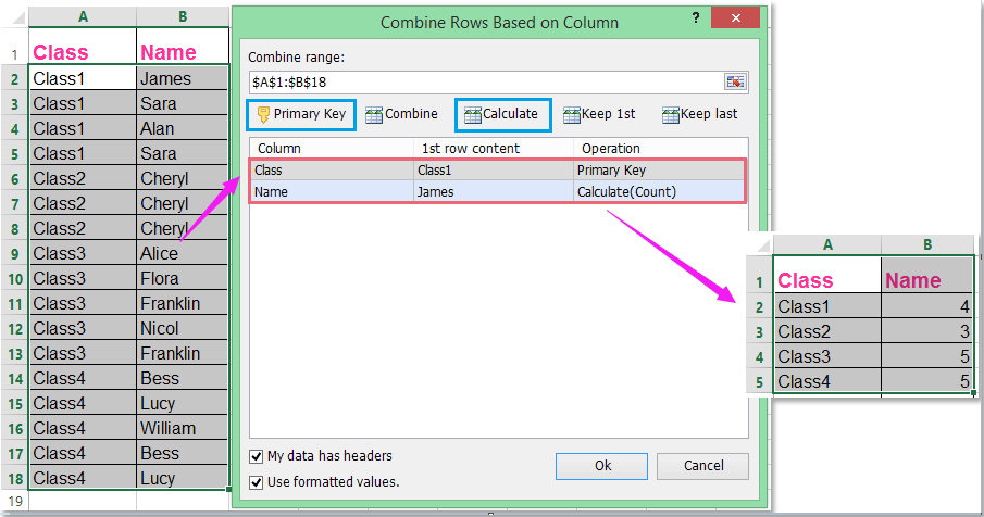 Combine Rows excel. Get unique values SQL. Work Row combinations. Pivot text in values field.