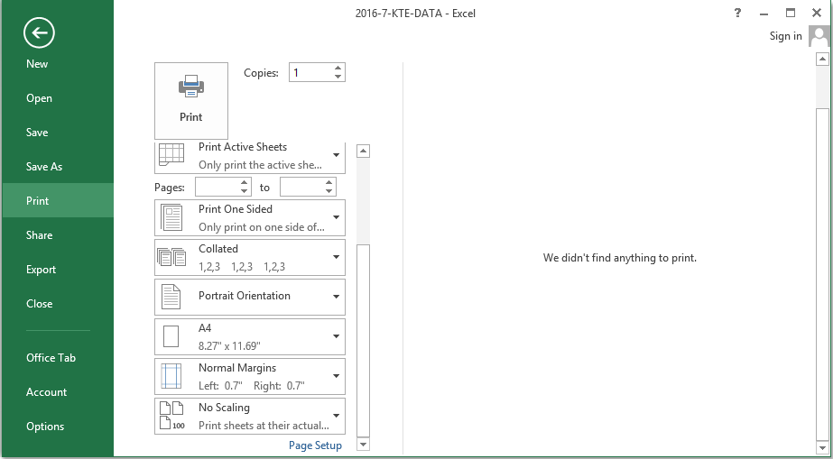 excel 2013 for mac print gridlines