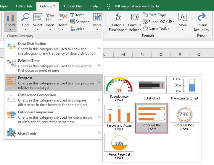 Excel Progress Bar Chart