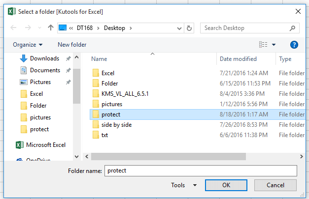 doc beskyt alle projektmapper en mappe 2